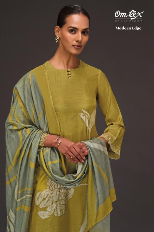 omtex presents modern edge pakiza silk unstitch salwar kameez 