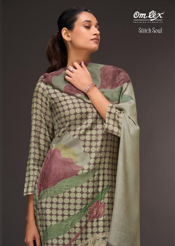 omtex stitch soul pakiza silk hit design dress materials  