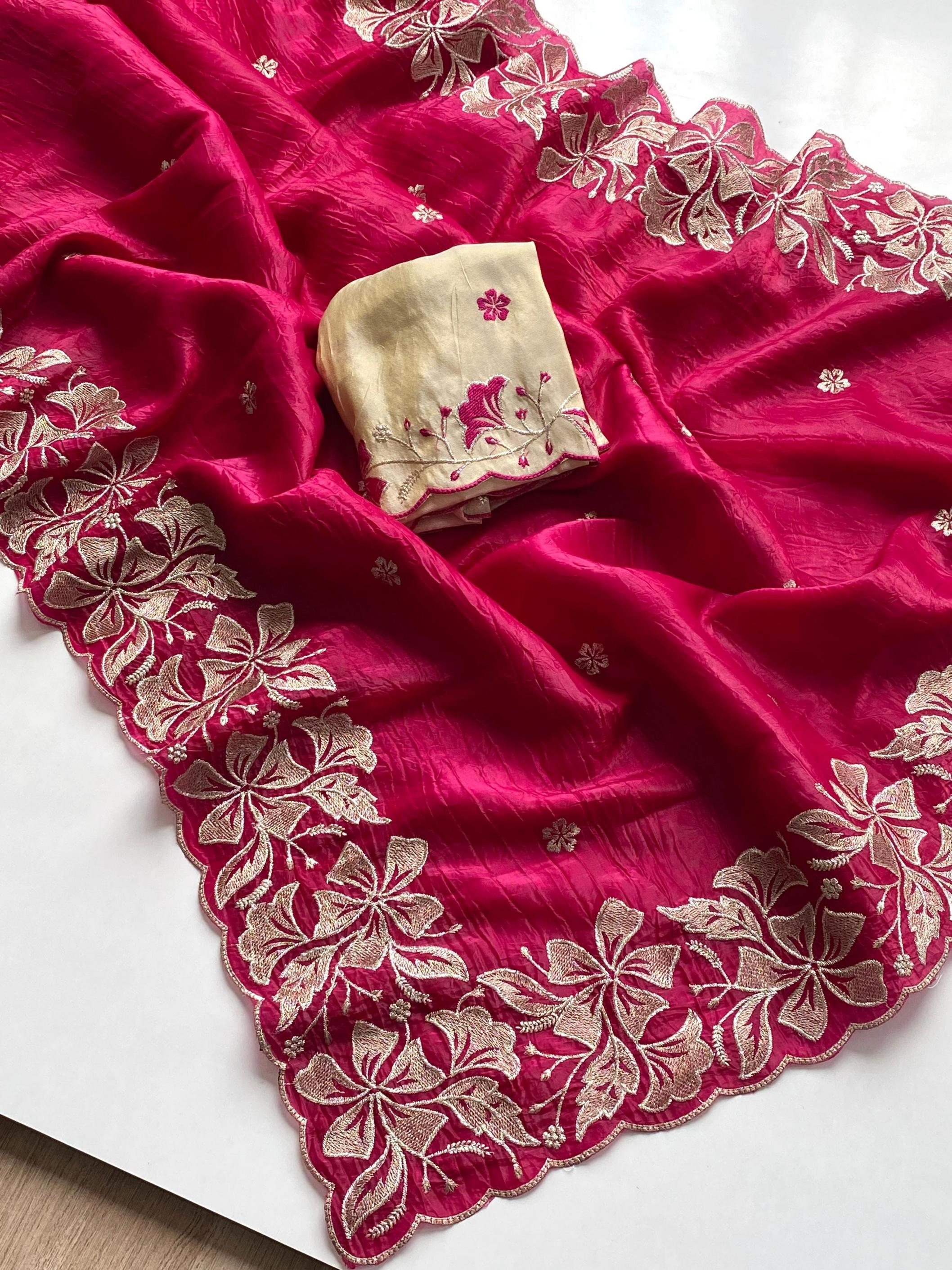 poonam crush silk exclusive saree for festivals 