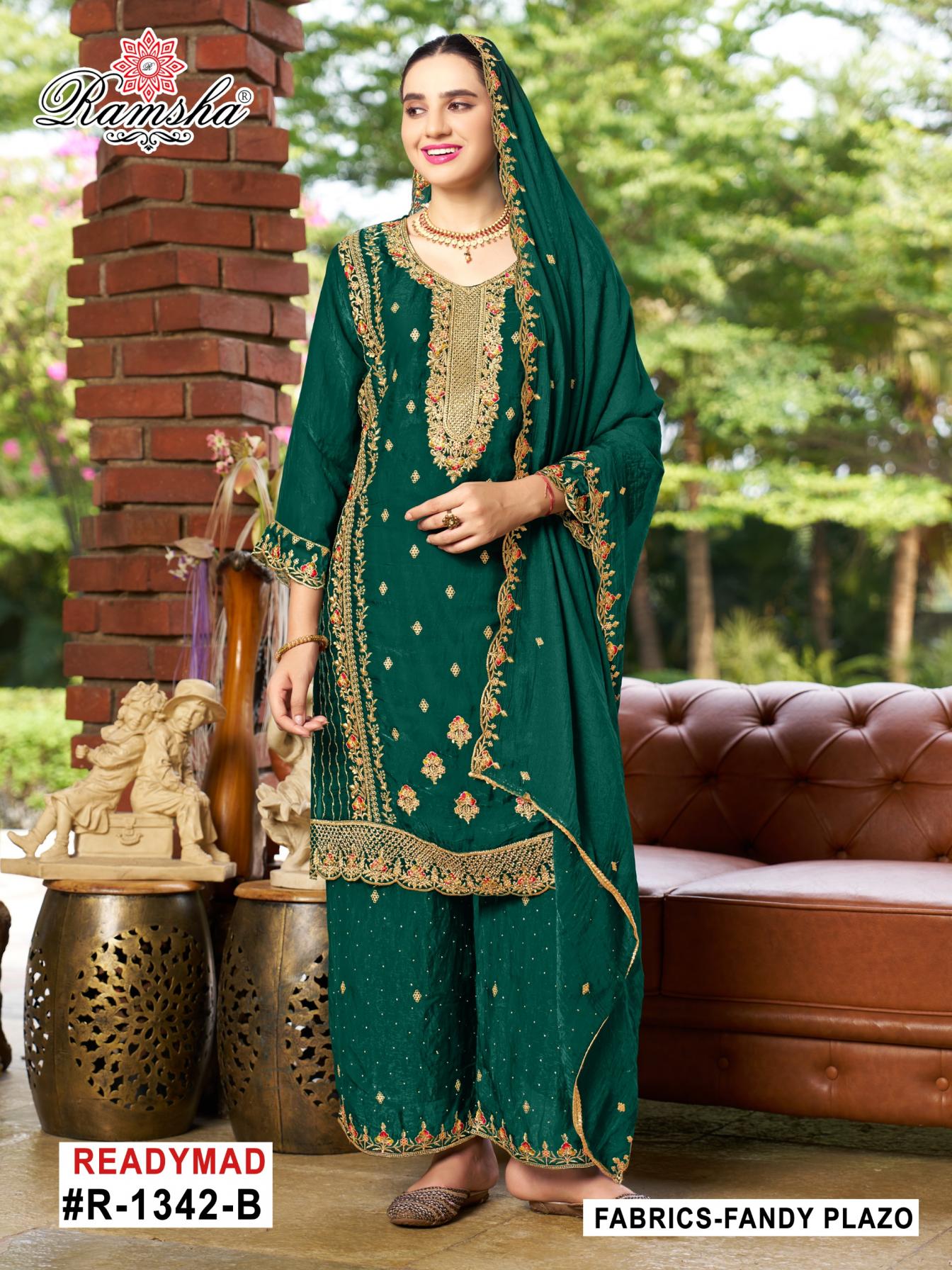 r 1342 nx by ramsha fandy readymade modern pakistani plazzo suit for womens  