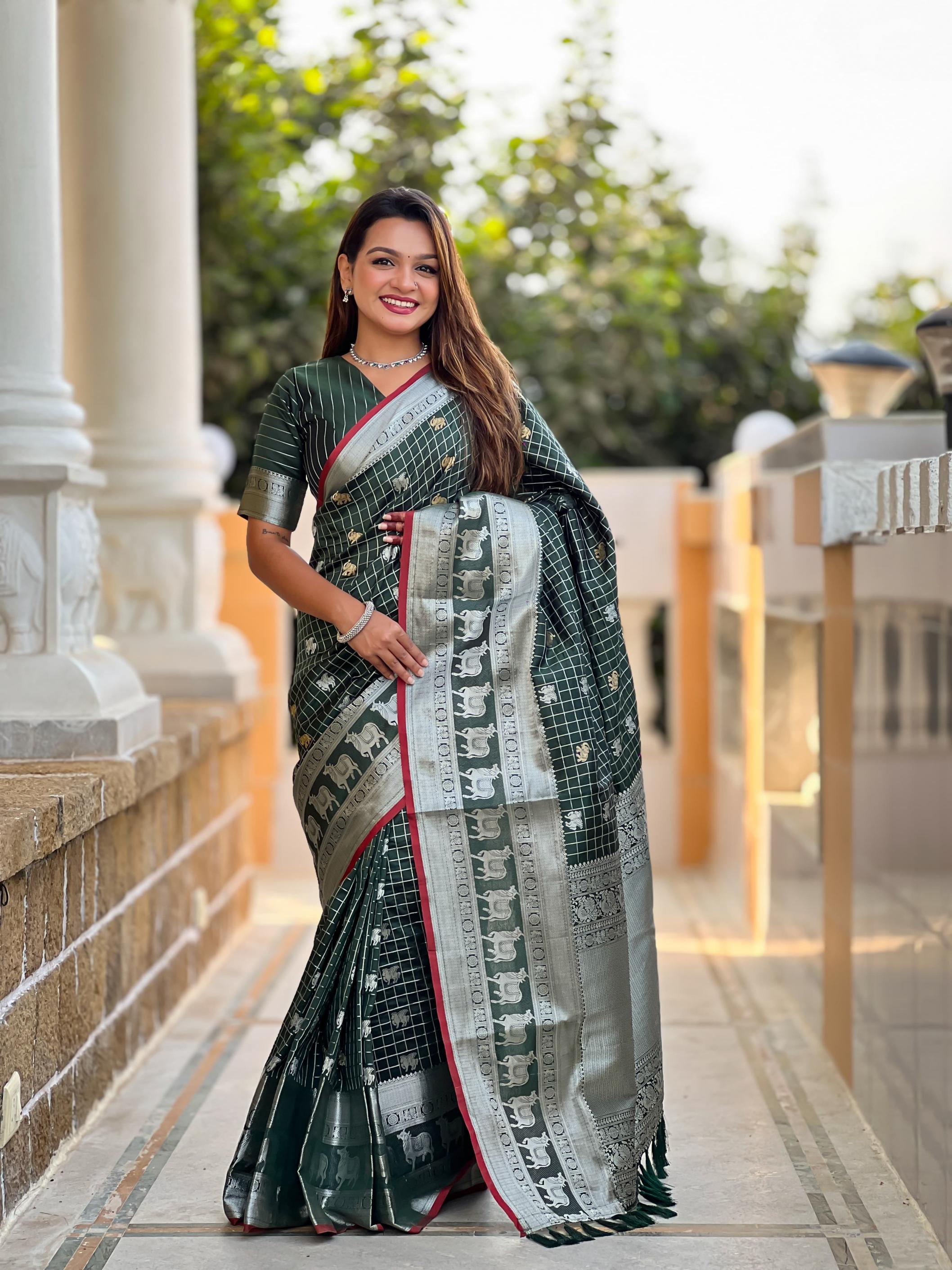 rajshree weaving silk pichwai exclusive designer sarees for every occasion