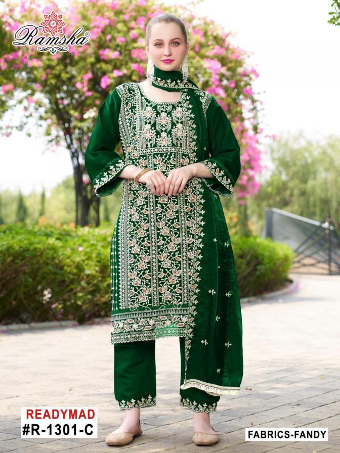ramsha 1301 designer readymade pakistani salwar kameez collection