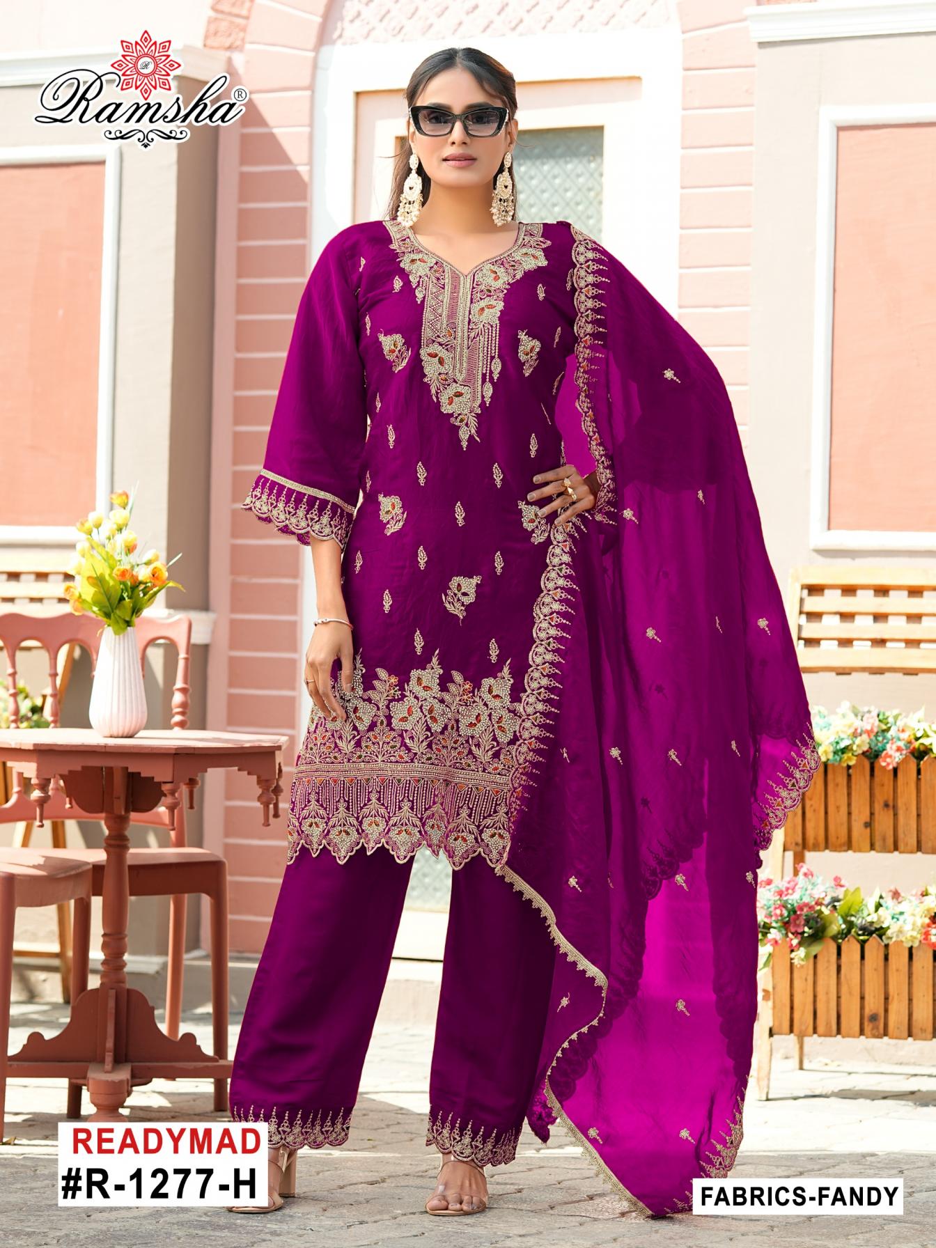 ramsha r 1277 nx efgh fandy readymade modern pakistani suits  