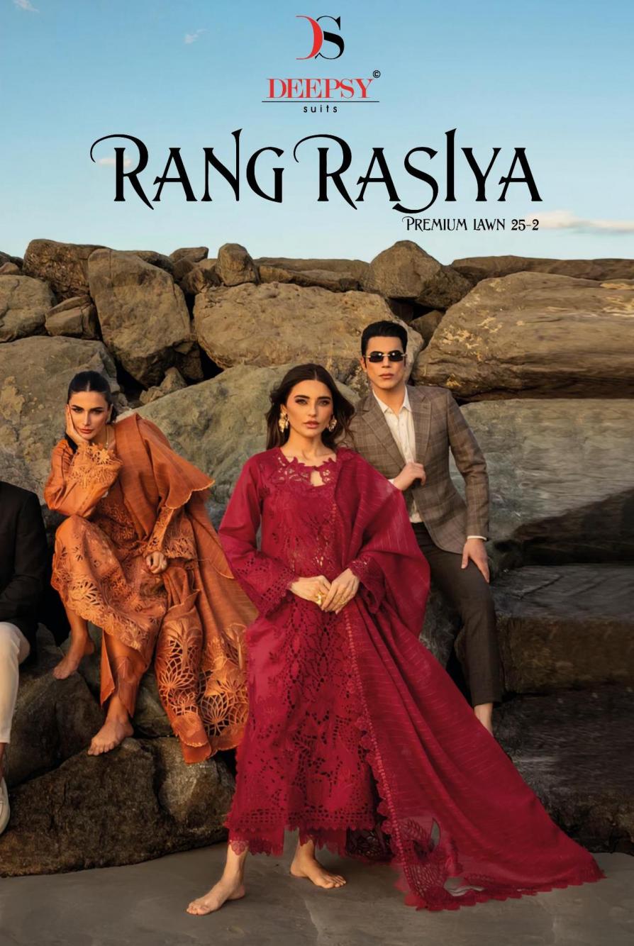 rang rasiya premium lawn 25 vol 2 by deepsy cotton pakistani dress materials 