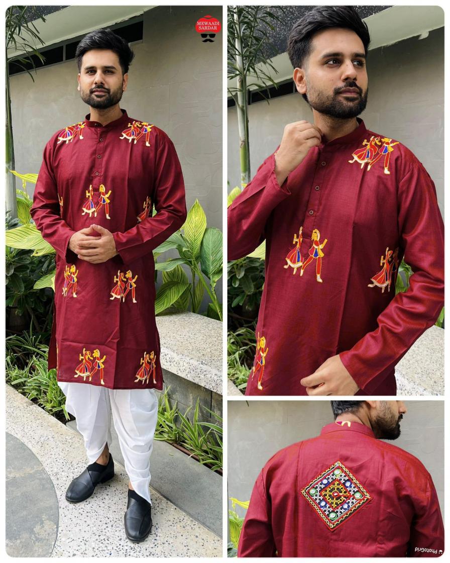 rangilo vol 1 cotton with embroidery readymade mens kurta with dhoti online 