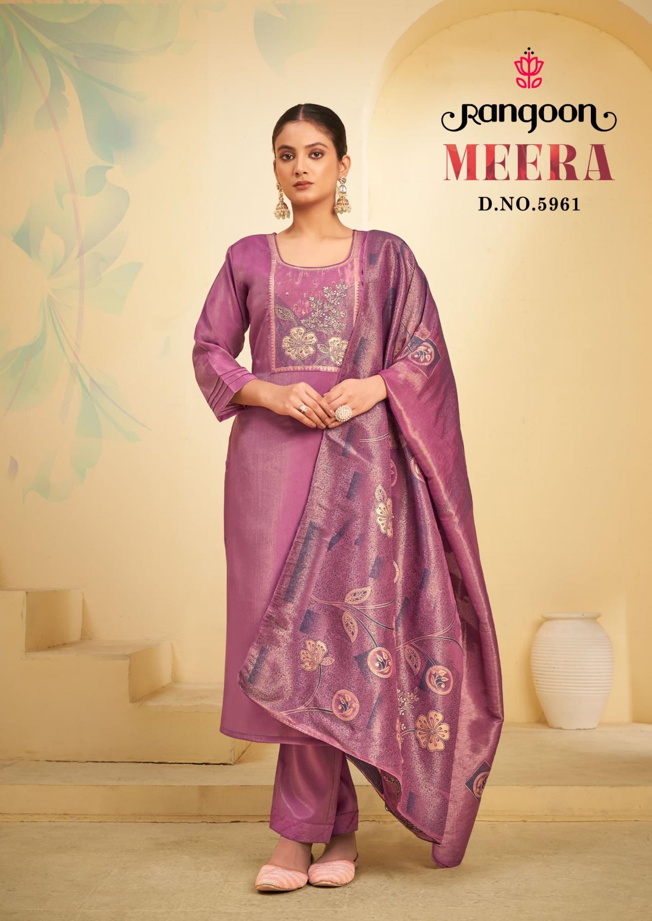 rangoon presents meera readymade 3pcs top bottom and dupatta 