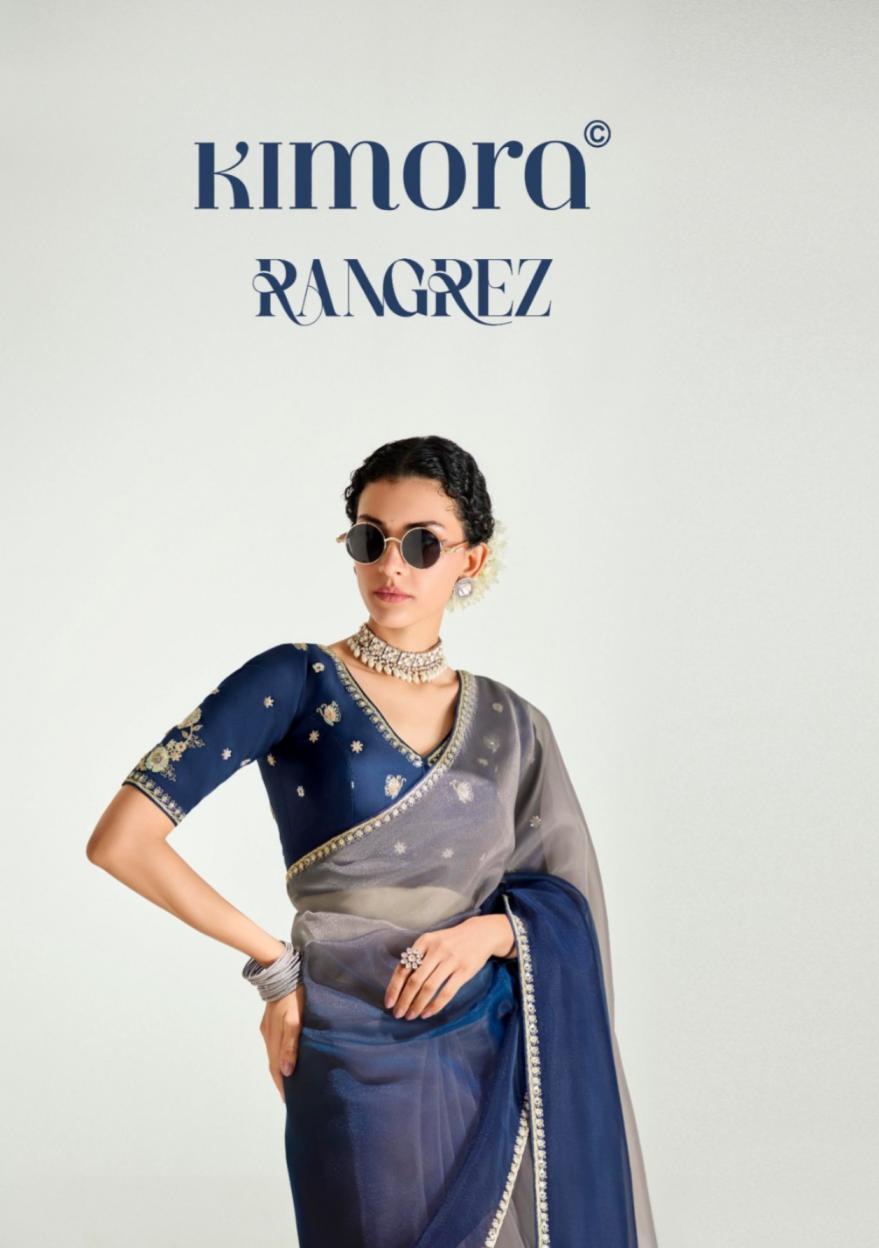 rangrez by kimora organza tissue exclusive saree for every occasion 