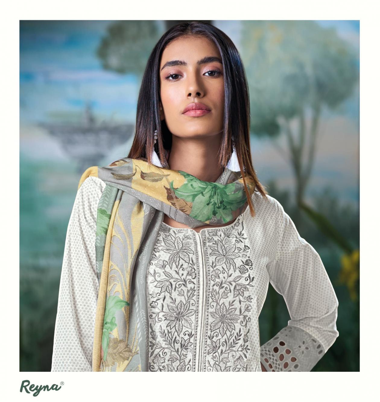 reyna presents kareena cotton classy 3pcs top bottom and dupatta 
