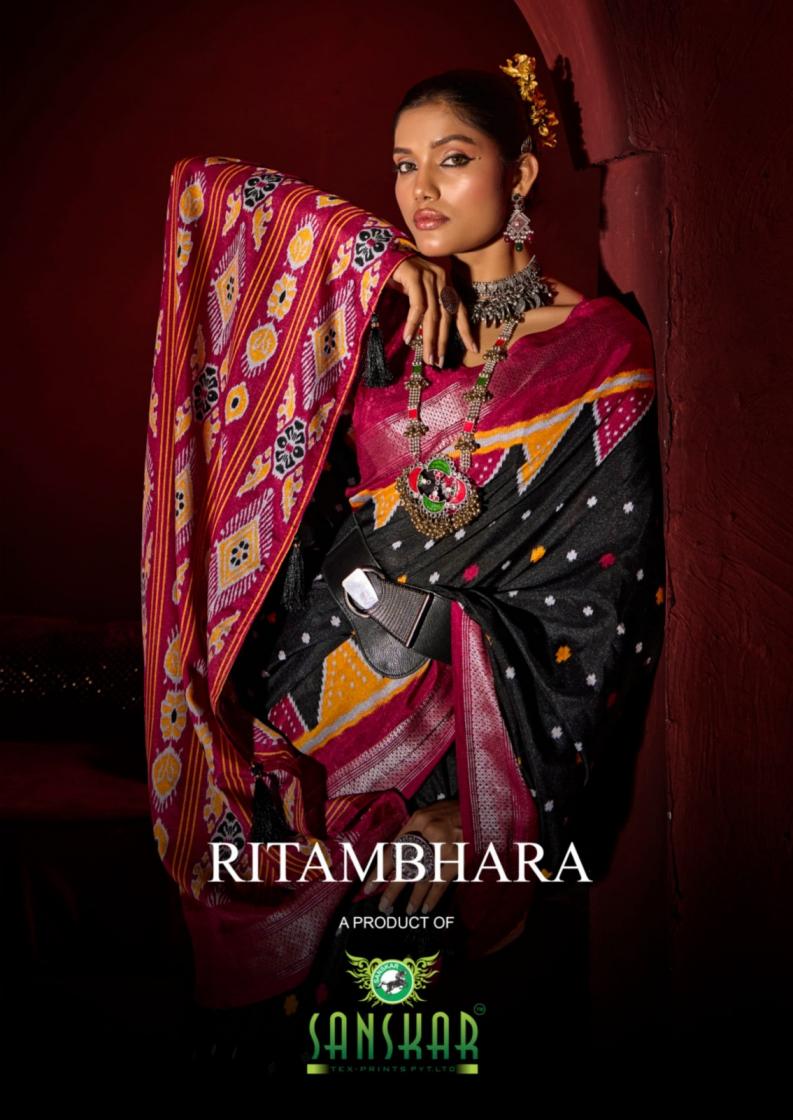 ritambhara by sanskar tex prints dola print luxurious sarees for women