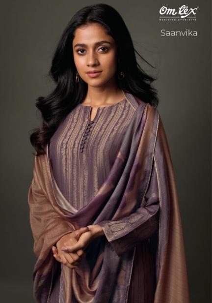 saanvika by omtex musleen jacquard pretty dress materials 