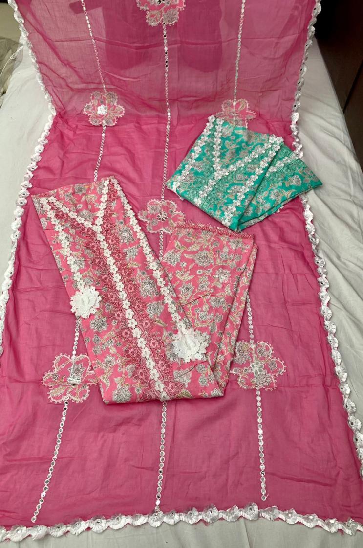 samridhi cotton unique colours dress materials for womens 