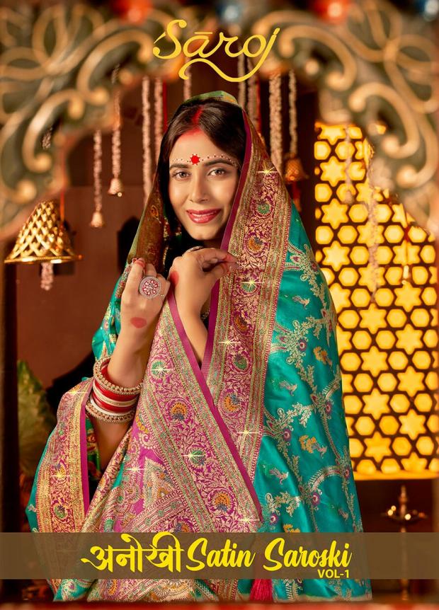 Saroj Anokhi satin saroski vol.1 Satin silk saree