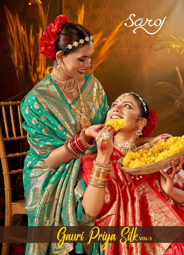 Saroj Gauri priya silk vol.3 50*600 silk saree