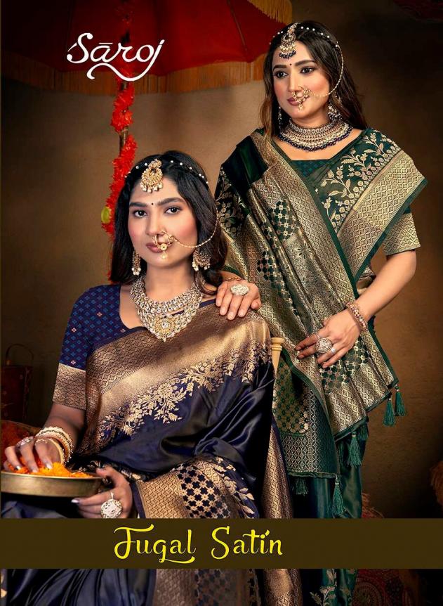 Saroj Jugal satin satin silk saree