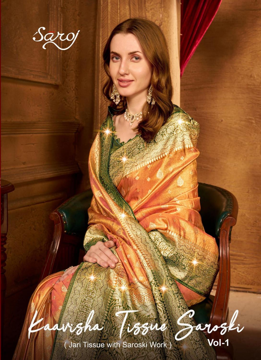 Saroj kaavisha tissue saroski vol.1 tissue silk saree