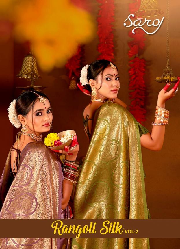Saroj Rangoli silk vol.2 Satin silk saree