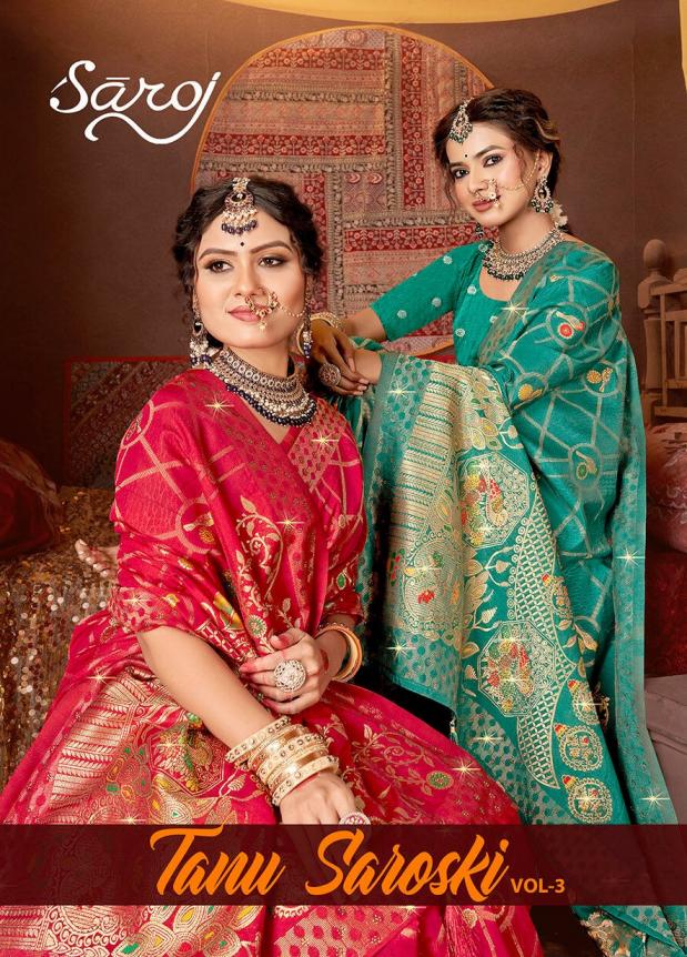 Saroj Tanu saroski vol.3  Dola silk saree 