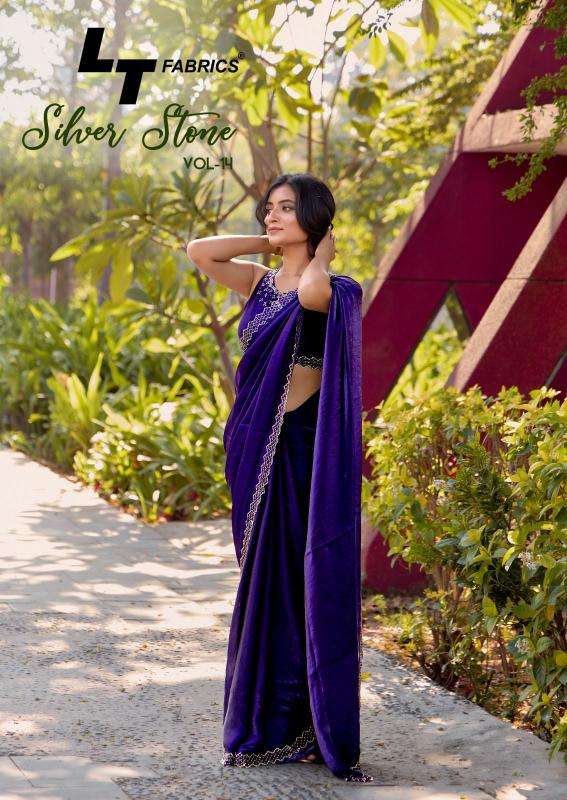 silver stone 14 by lt fashion satin classic saree exports 