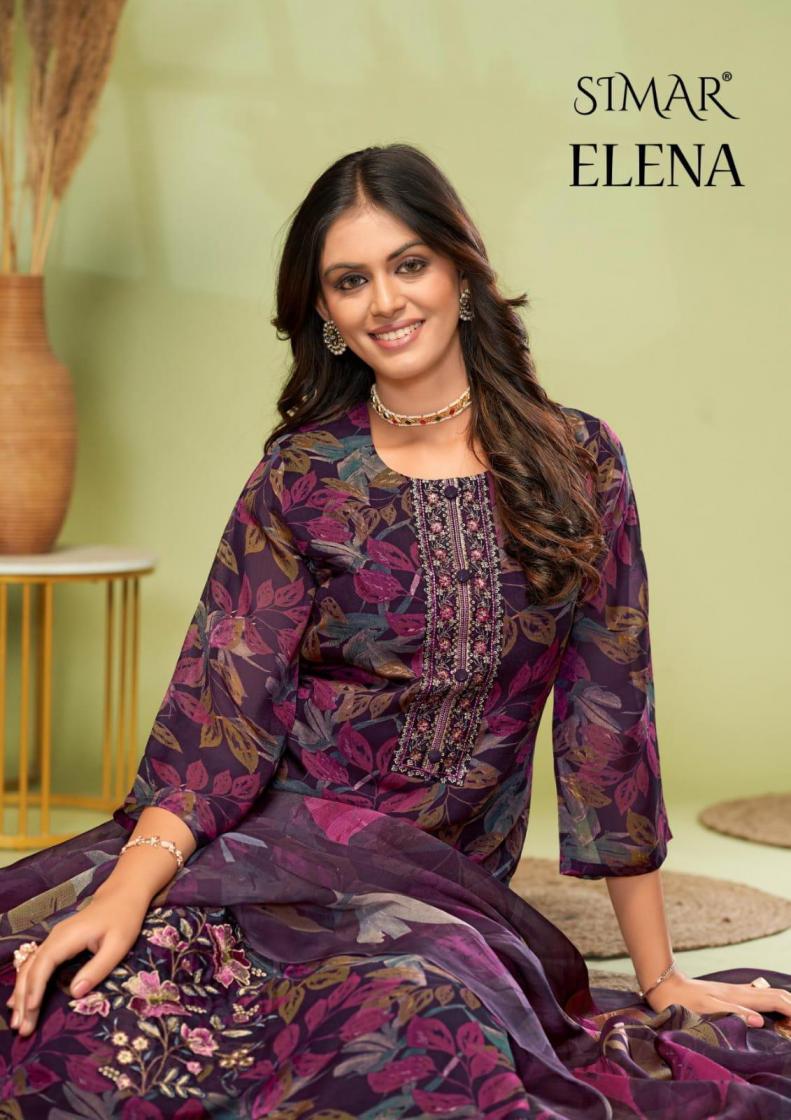 simar glossy elena amazing digital print fancy ladies suit collection 