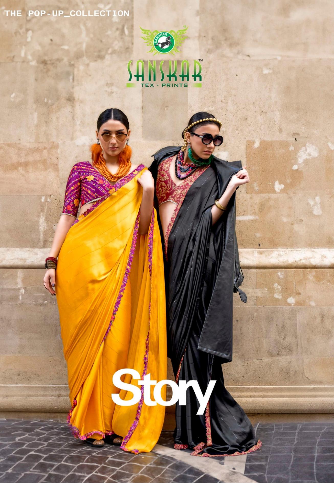 story vol 1 by sanskar tex print amazing sartin saree wholesaler 