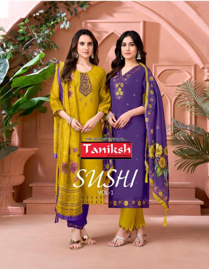 taniksh sushi vol 1 fully stitch roman hit design suit for womens 