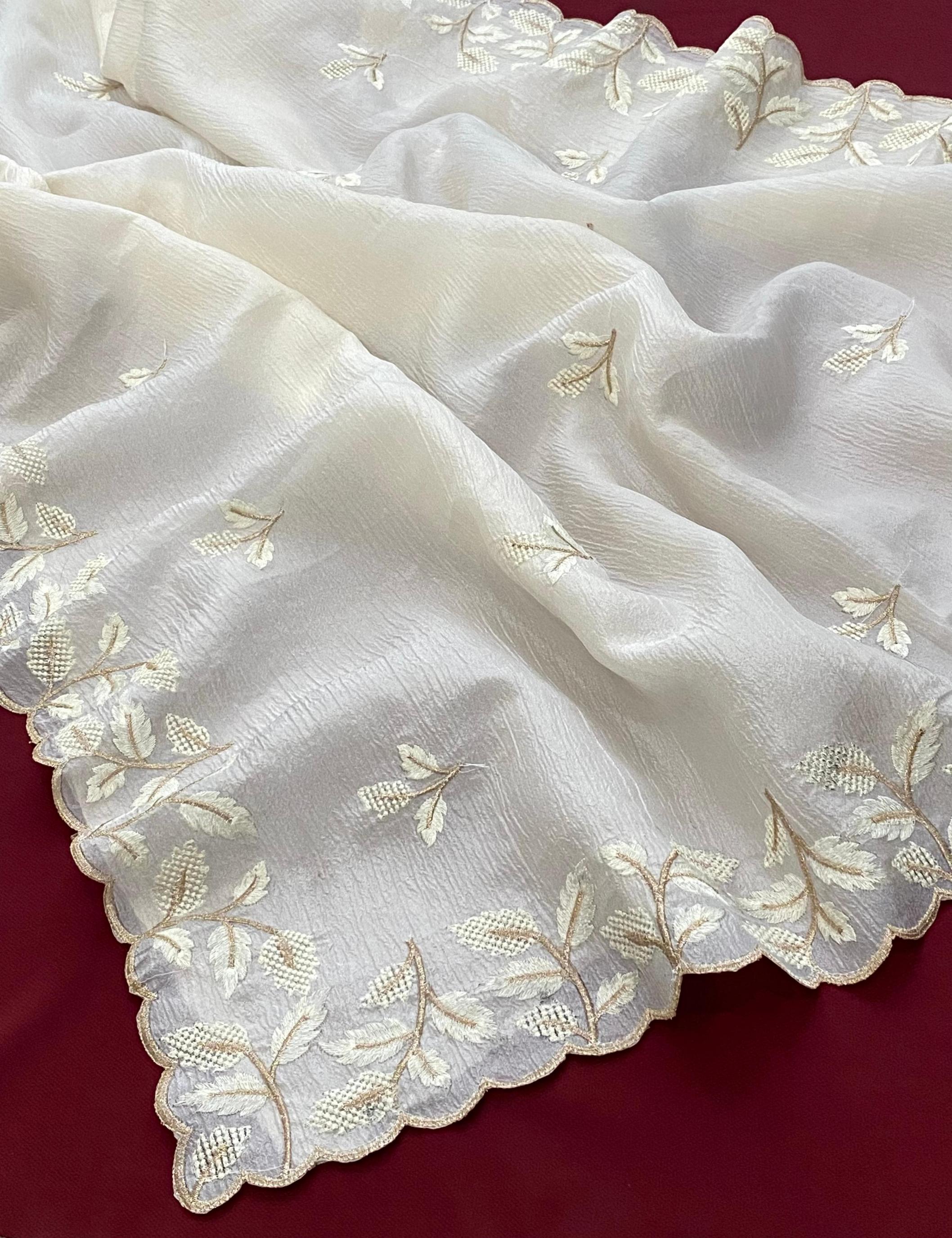 tashi curshed bember georgette luxurious silk sarees for women