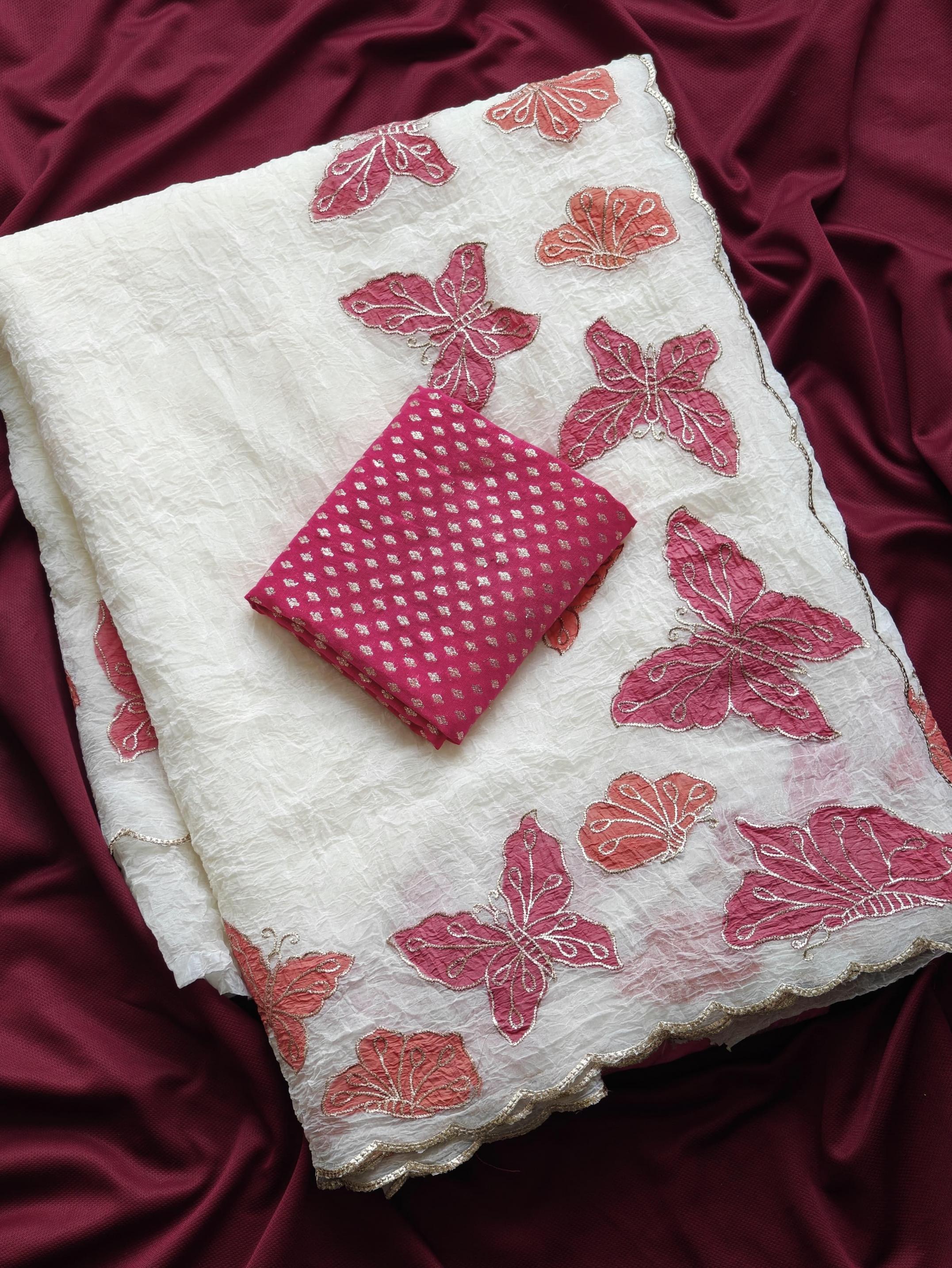 tiya crush chiffon hit design pretty saree wholesaler 