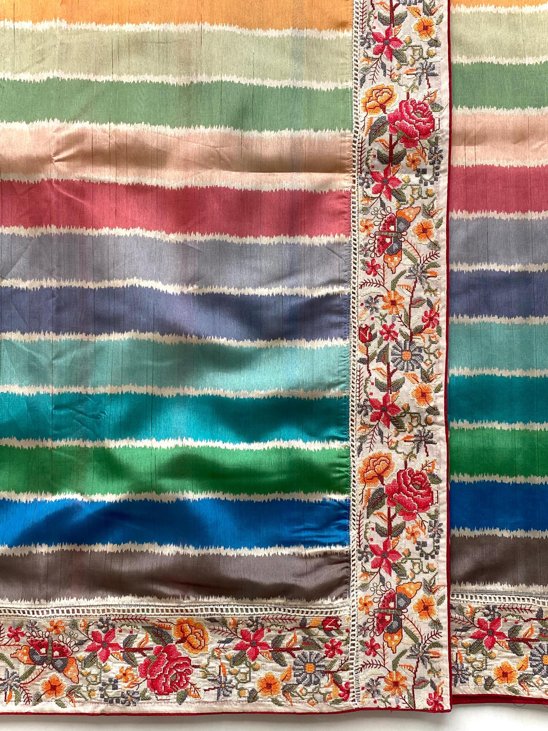 varuna tussar silk hit design fancy saree wholesaler 