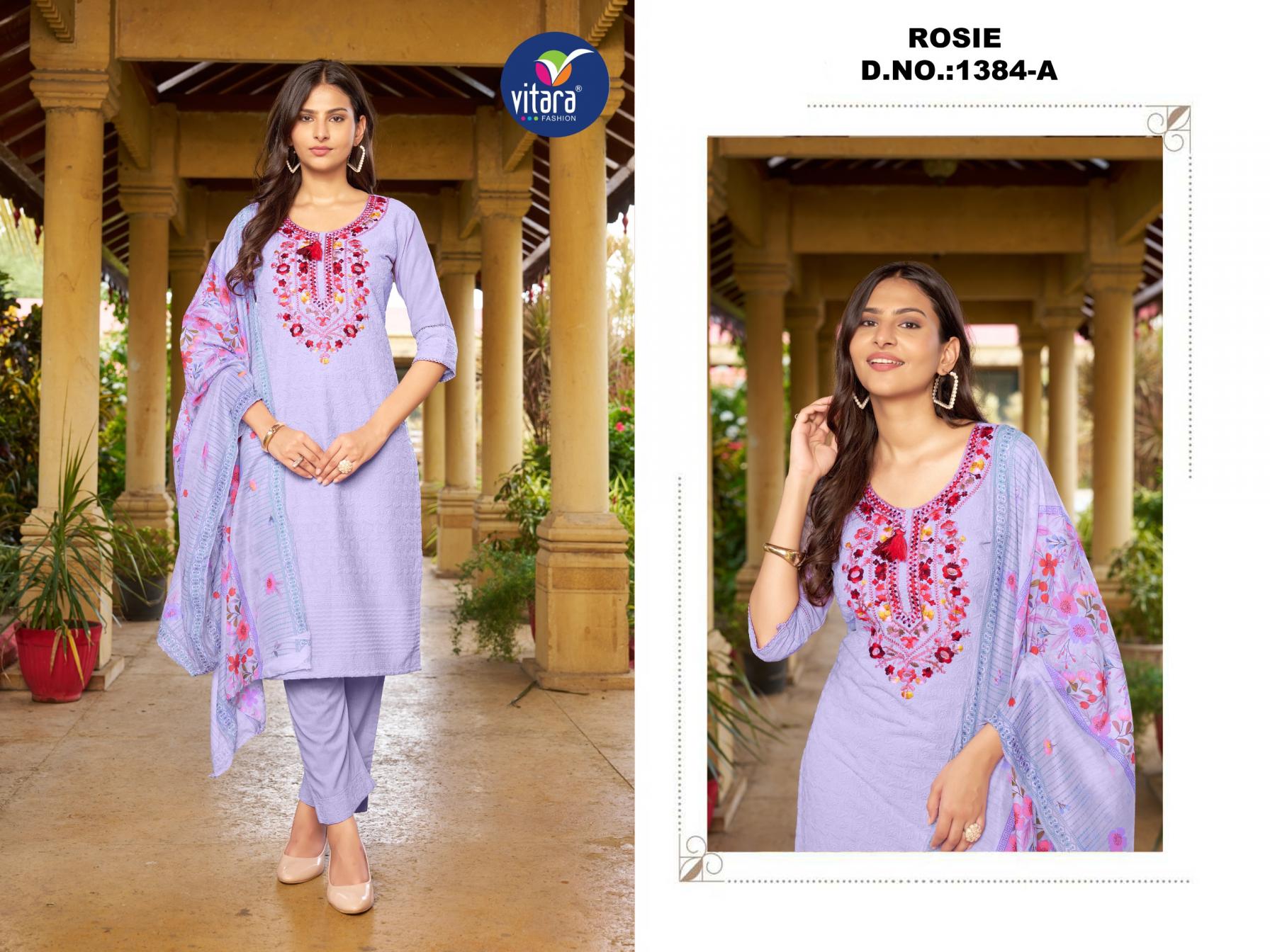 vitara fashion rosie cambric cotton shifli work readymade combo suit for womens 