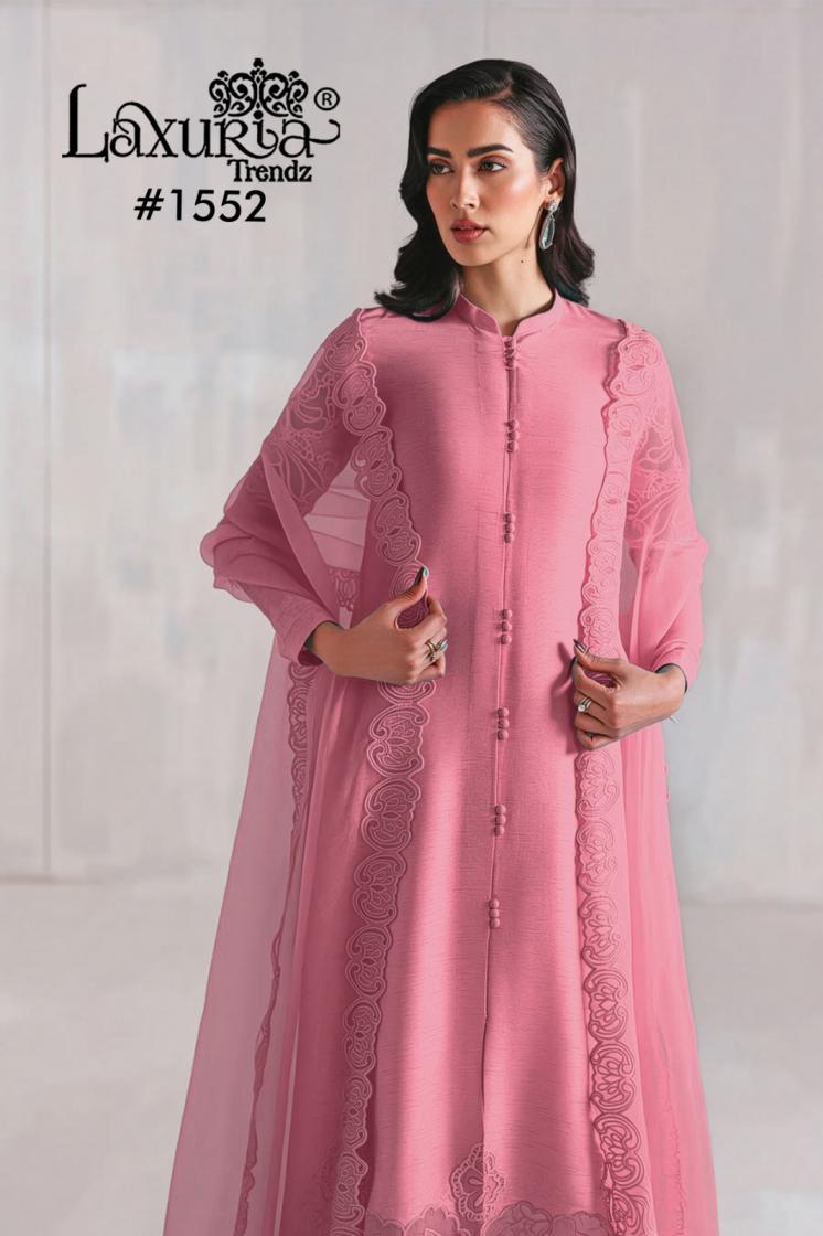 1552 by laxuria trendz full stitch raimbow crush casual pakistani suit for womens 