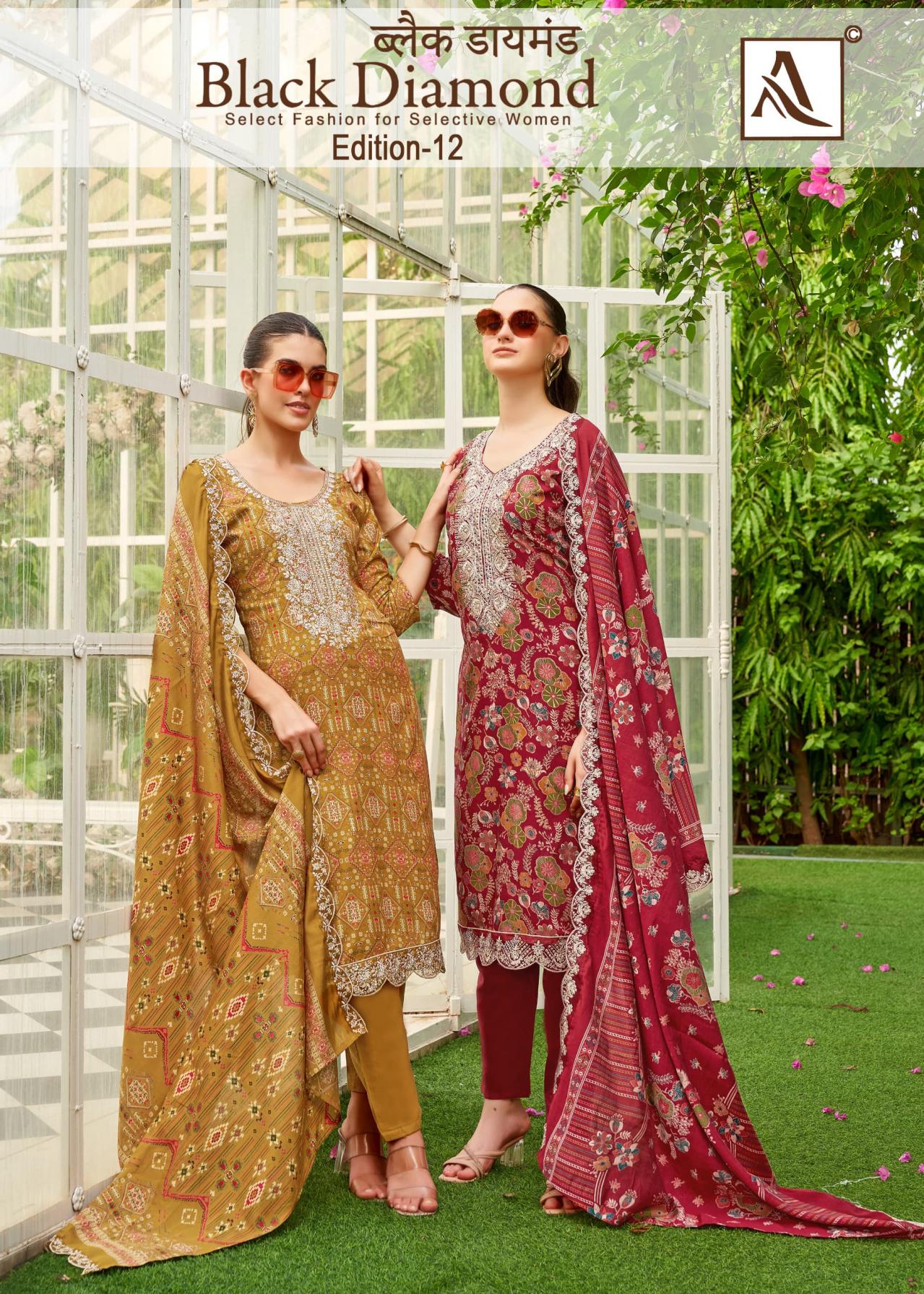 alok black diamond vol 12 rayon pakistani unstitch 3pcs dress 