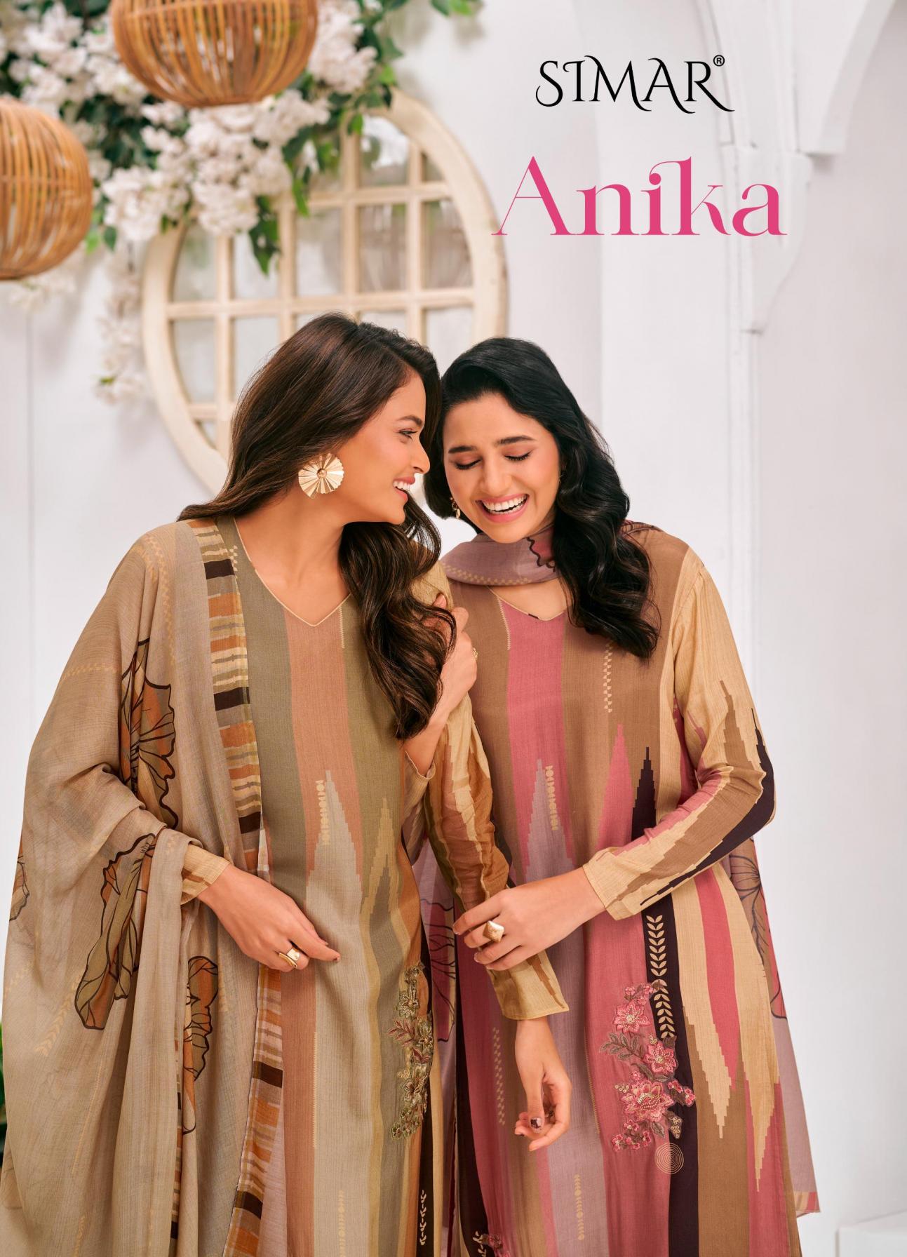 anika by glossy simar viscose muslin advanced materials