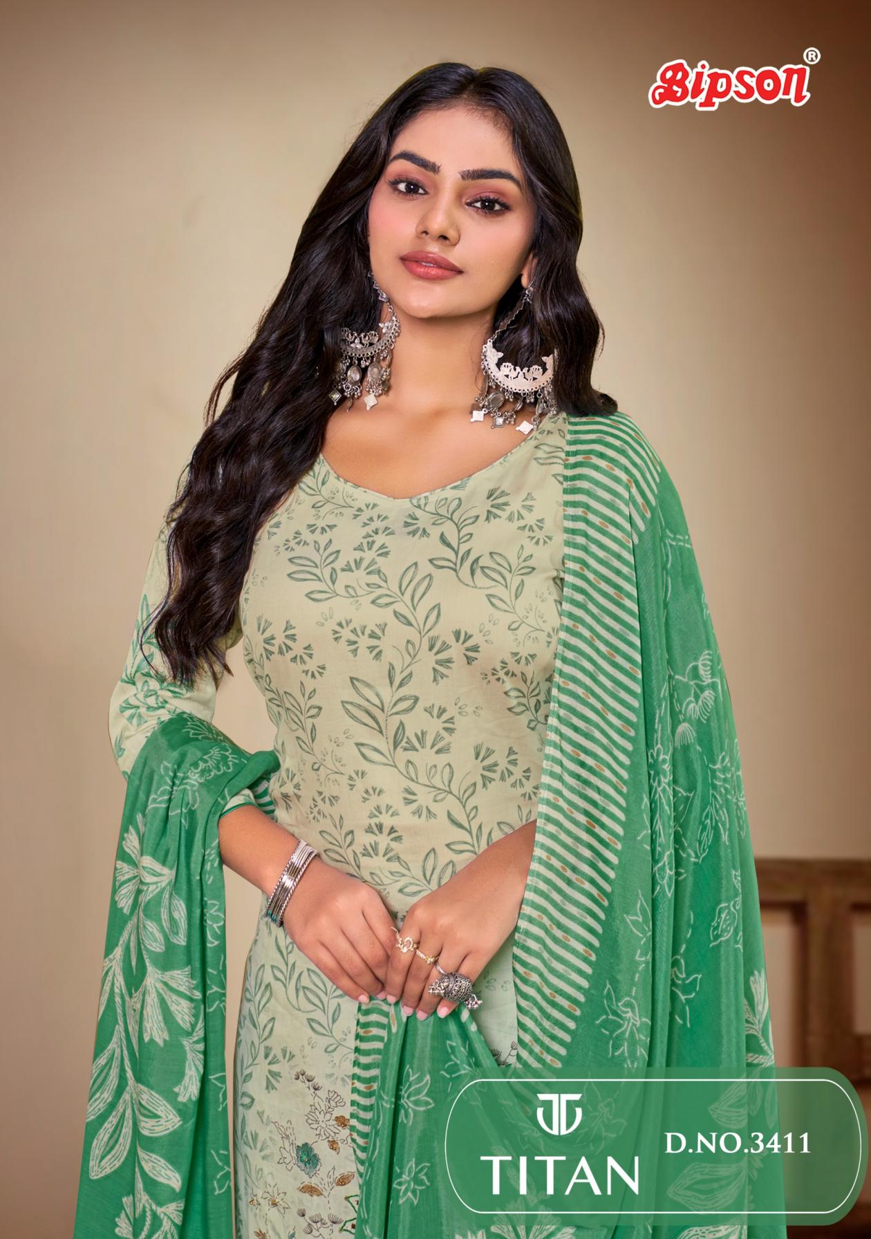 bipson prints titan 3411 jam satin suits best wholesale rates