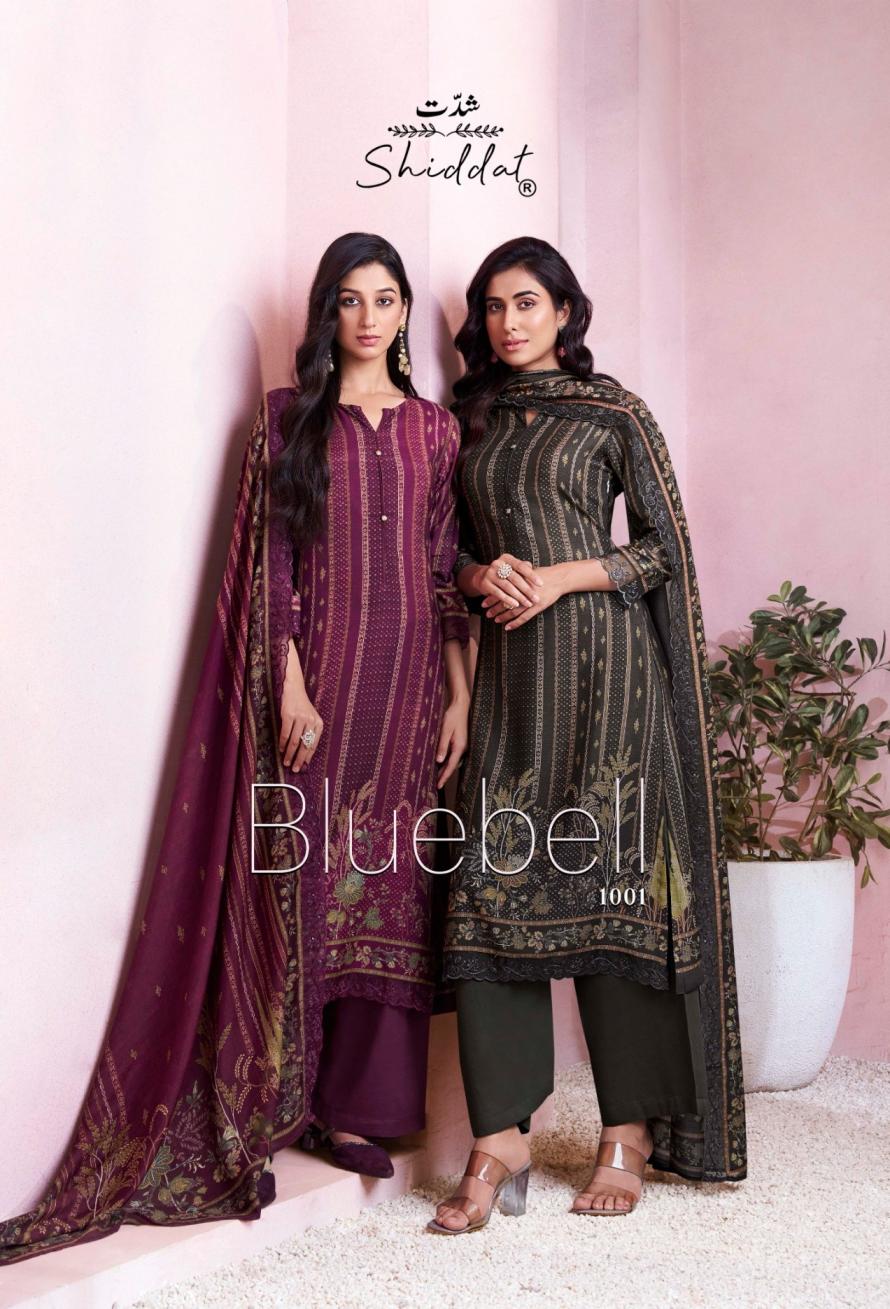 bluebell 1001 by shiddat muslin amazing suit for womens 