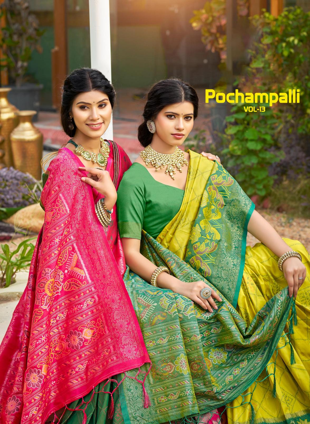 Bunawat - Pochampalli-13 Sangam Prints Silk Woven Work Traditional Saree