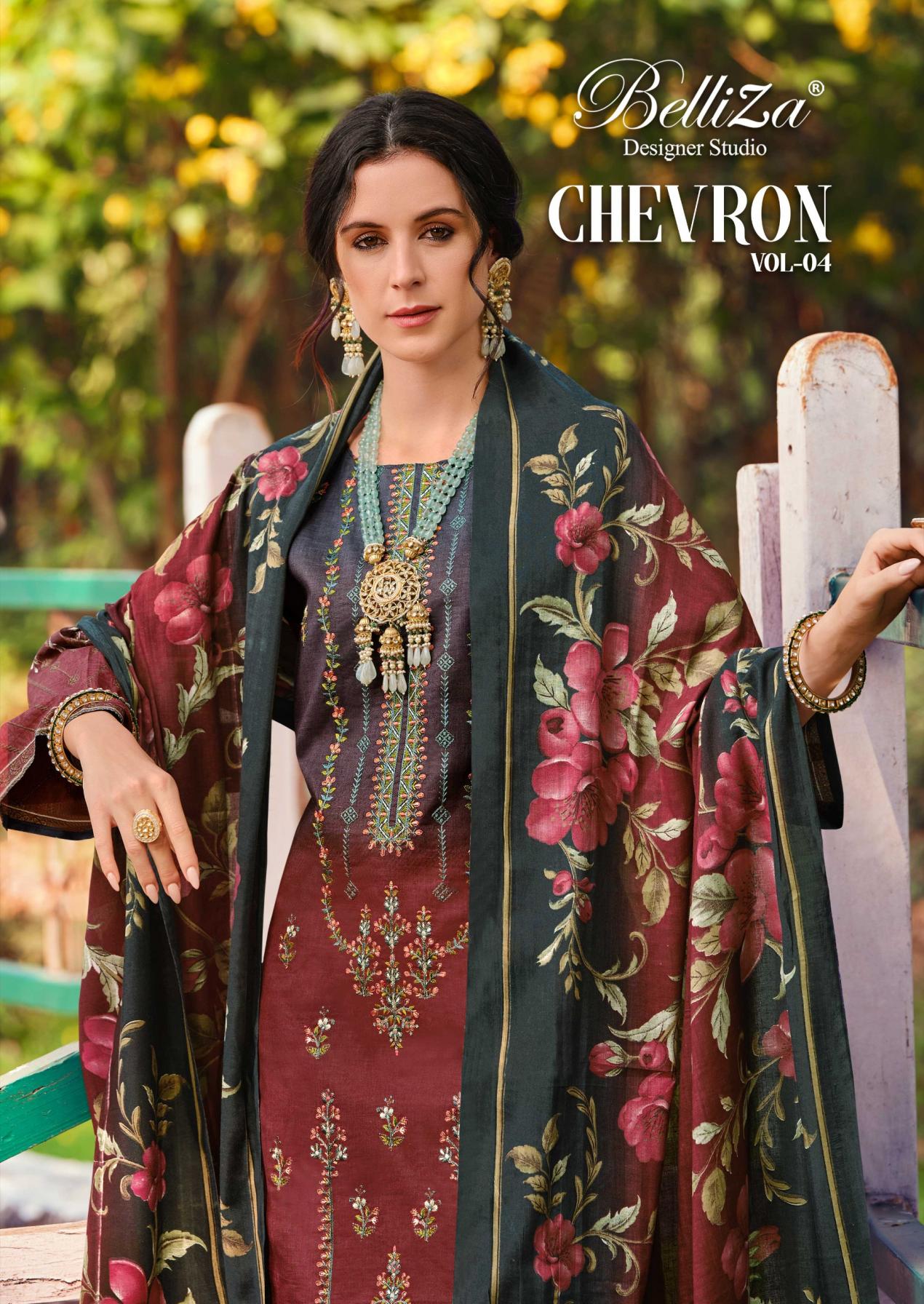 chevron vol 4 by belliza designer cotton pakistani fancy dress materials 
