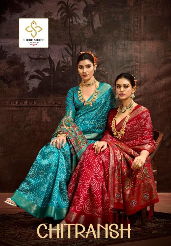 chitransh by shubh shree creation luxurious rasian silk sarees for women