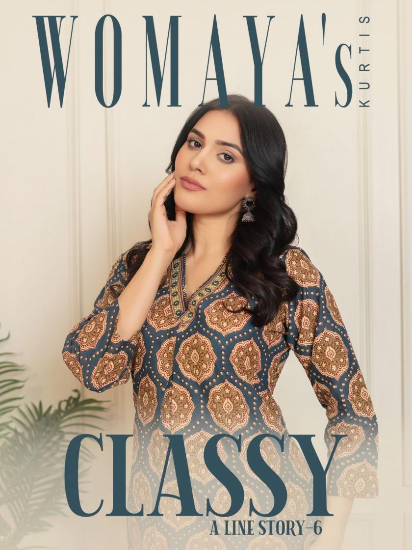classy a line story vol 6 by womaya cotton cambric readymade combo 3pcs dress