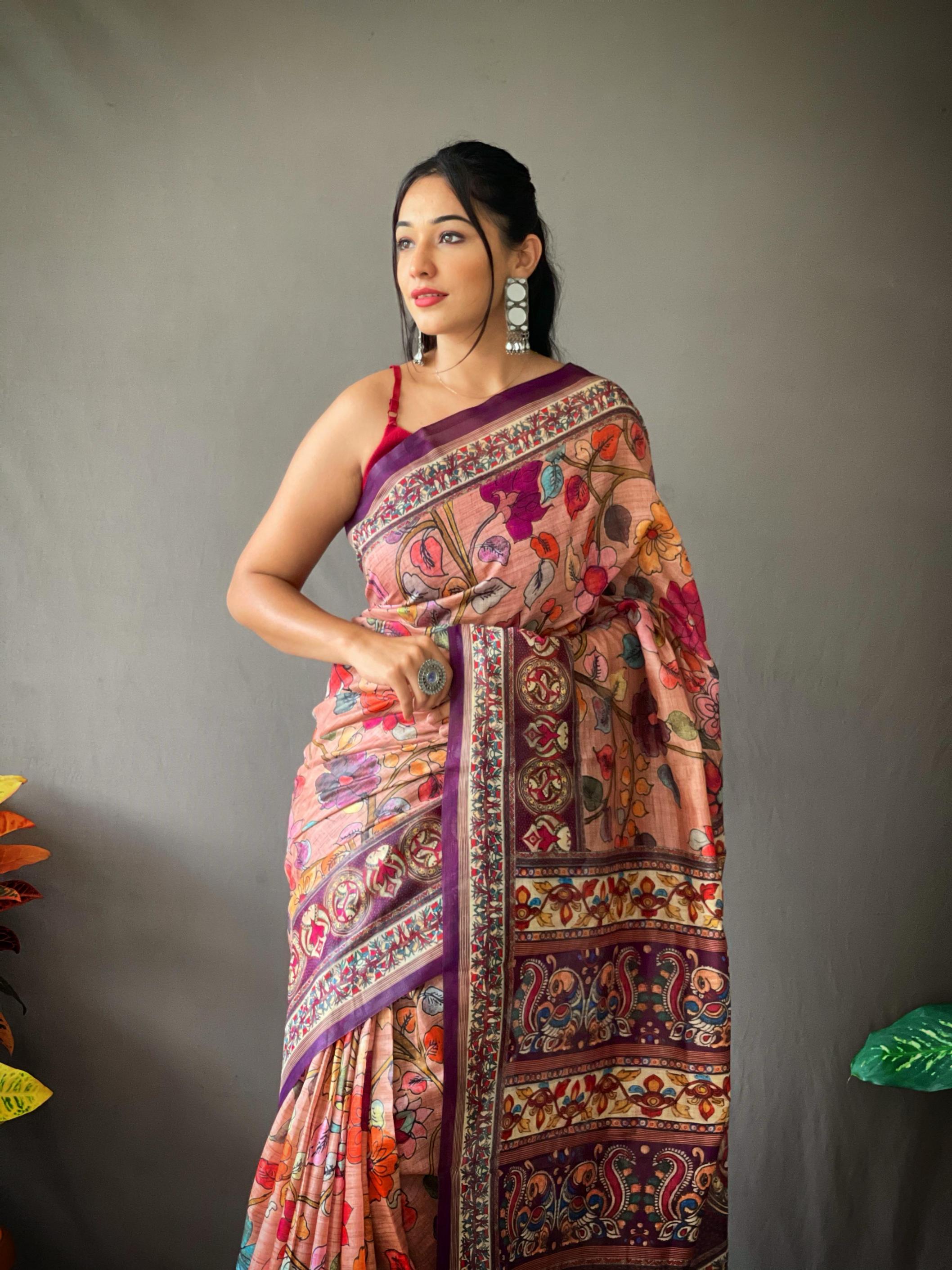 cotton kalamkari vol 1 shop trendy sarees wholesaler 