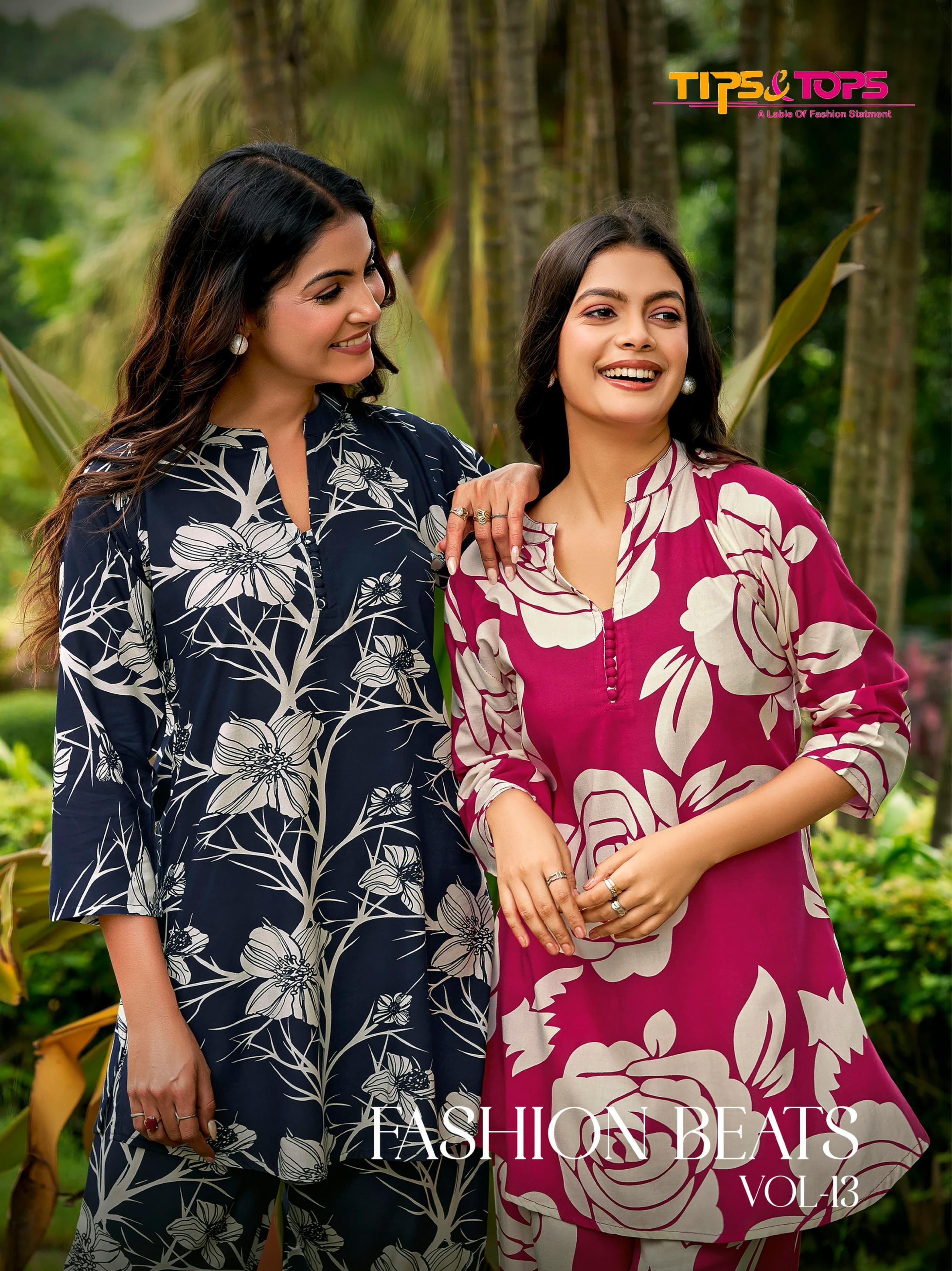 fashion beats vol 13 by tips & tops rayon readymade co-ord for girls 