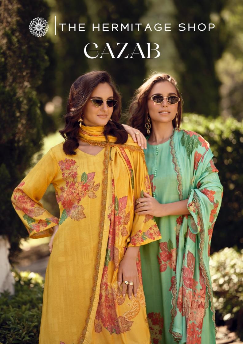 gazab by the hermitage shop viscose cotton silk hit design pakistani salwar suits 