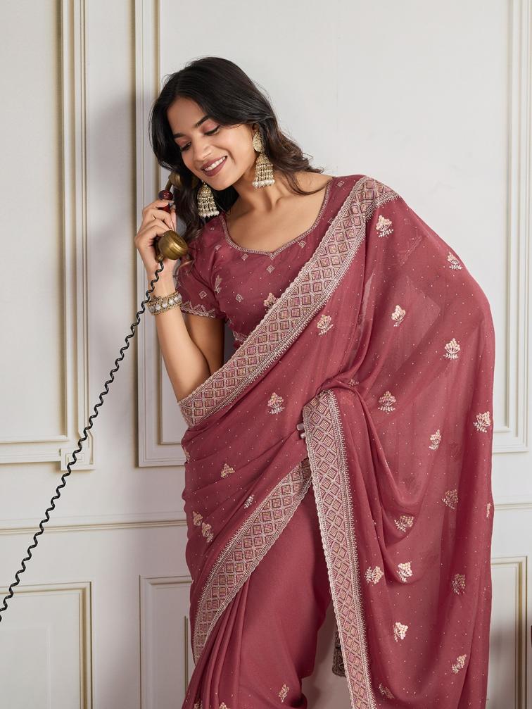 hammers luxurious burberry silk sarees for women