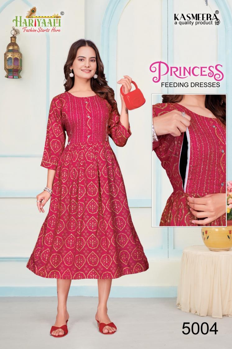 hariyaali princess vol 4 full stitch two tone rayon capsual combo feeding kurti