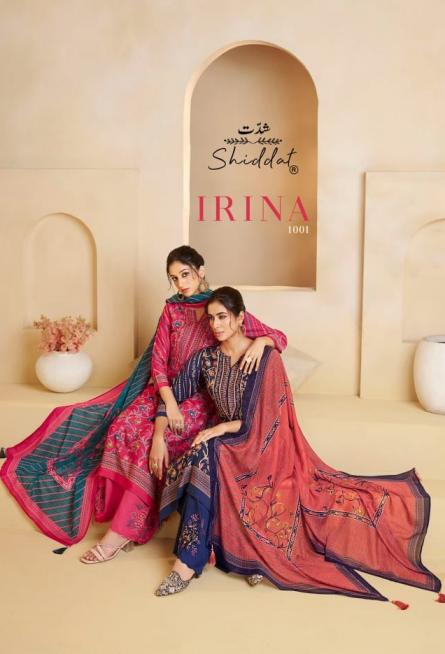 irina by shiddat amazing muslin 3pcs dress best wholesale rates