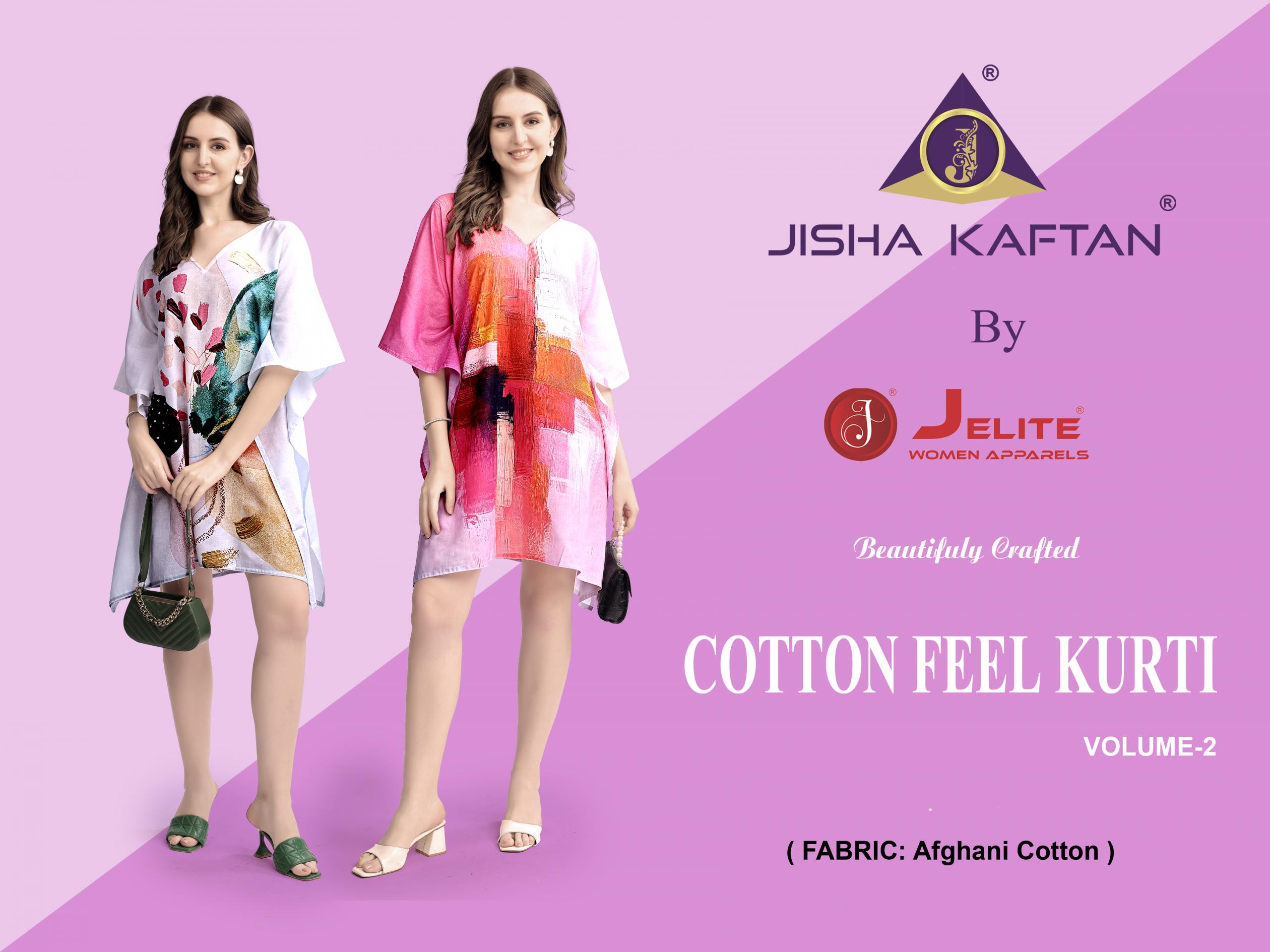 JISHA KAFTAN Presents Cotton Feel Kurti Vol 2