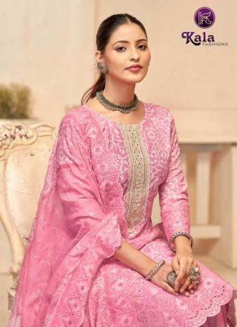 kala fashion sakshi cotton shifly pretty look dress materials 