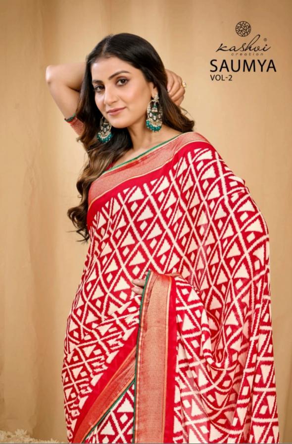 kashvi creation saumya vol 2 dull moss viscose best saree for womens 