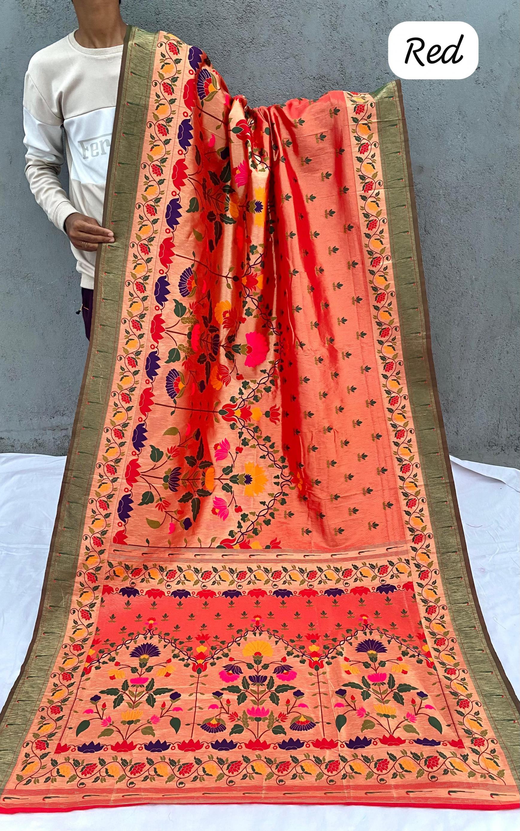 kavya silk paithani weaving classic look sarees 