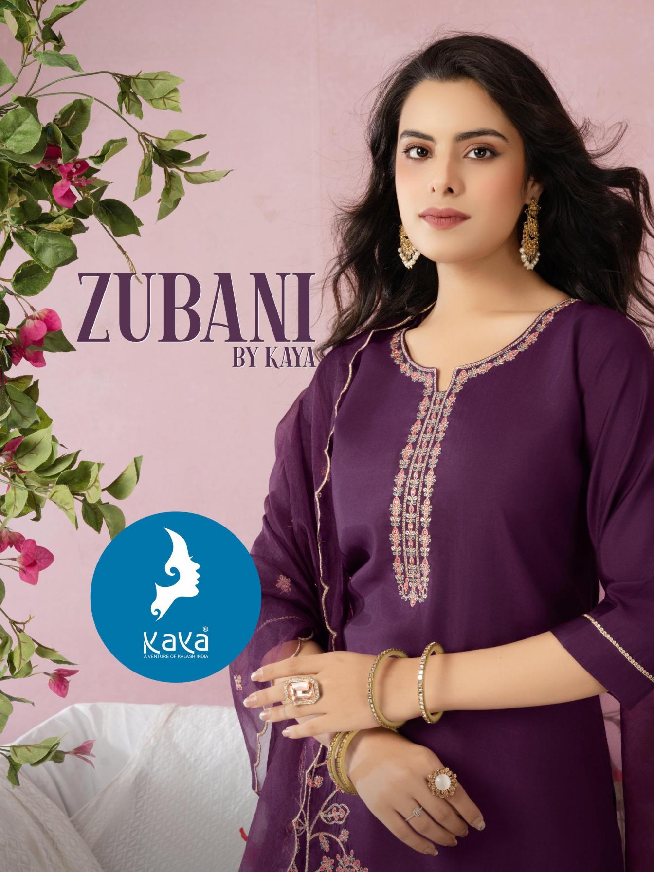 kaya zubani roman silk fully stitch plus size suit for womens 