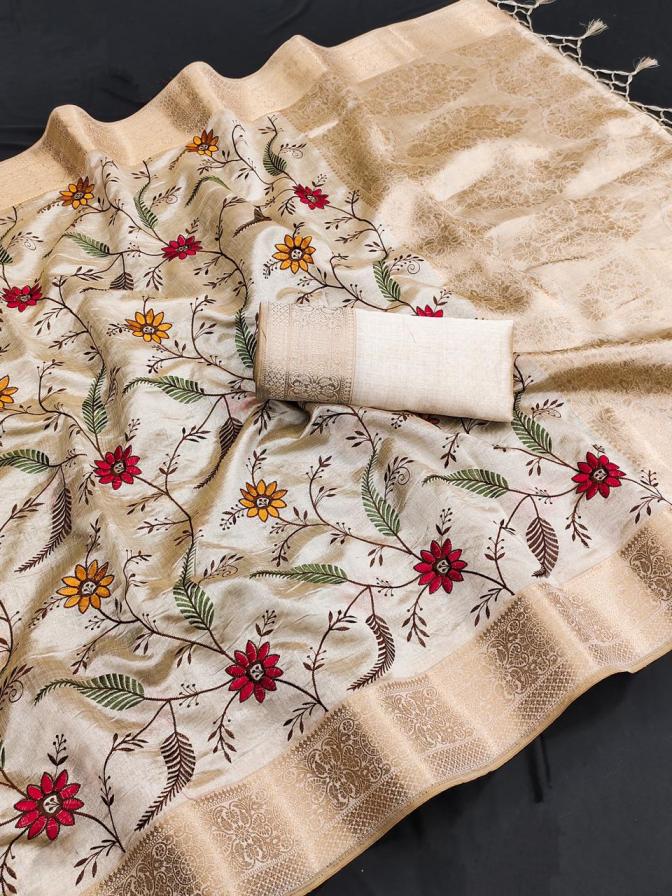 kc 7022 tussar silk blend  shop trendy saree supplier 